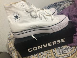 converse caña alta con plataforma
