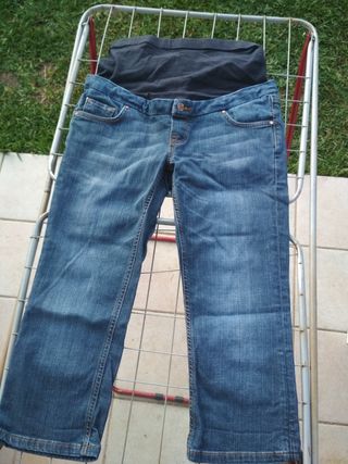 Pantalón vaquero embarazada H\u0026amp;M de segunda mano por 7 EUR en Los  Tomillares en WALLAPOP