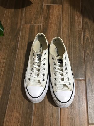 chuck taylor blancas plataforma