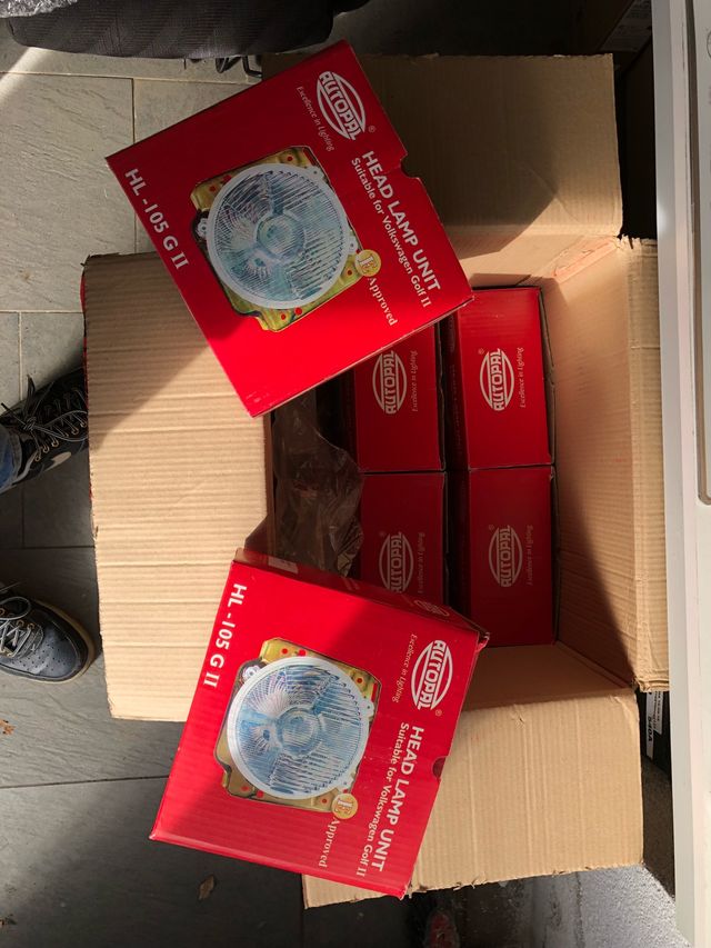 Faros Cortas Golf Mk2