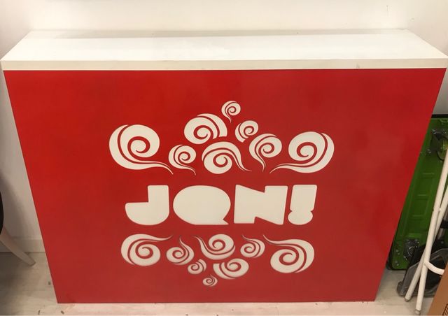 Bancone per il programma televisivo jqn