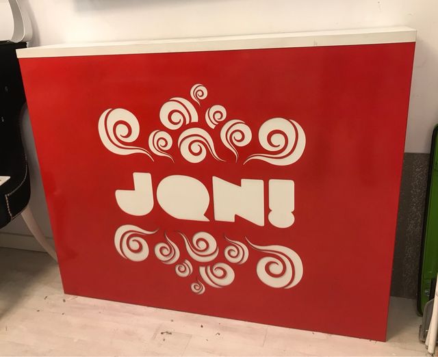 Bancone per il programma televisivo jqn