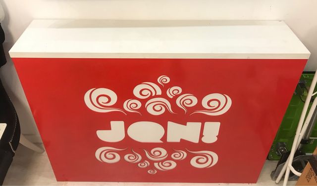 Bancone per il programma televisivo jqn
