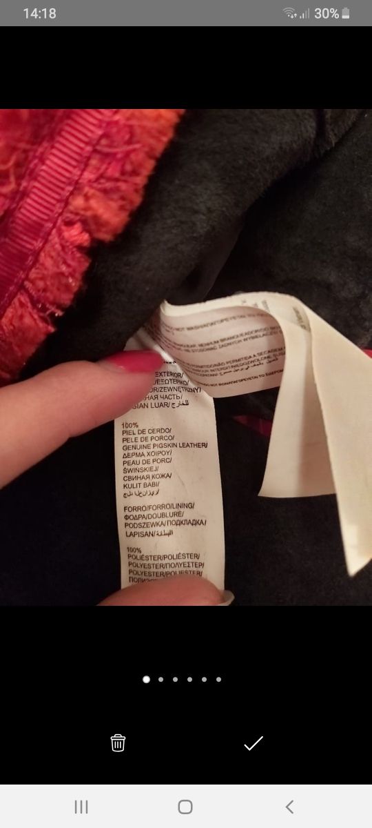 Ganga CHAQUETA-CAZADORA PIEL AUTÉNTICA DE BLANCO