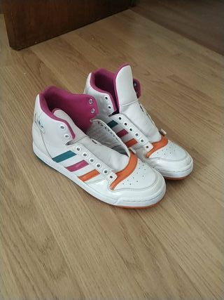 adidas blancas altas