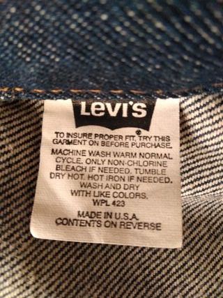 Cazadora vaquera Levis MADE IN USA! de segunda mano por 50 EUR en San  Sebastián de Los Reyes en WALLAPOP