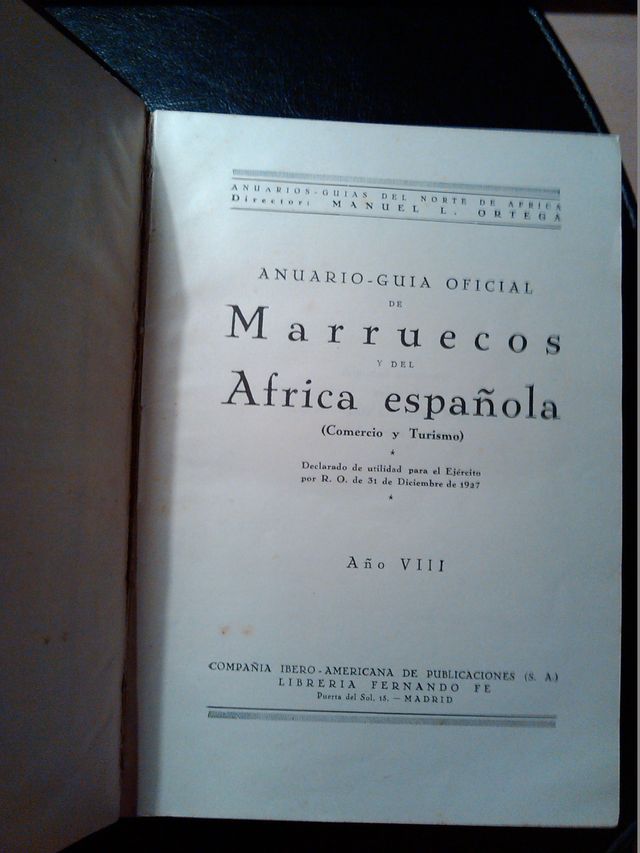 ANUARIO-GUÍA MARRUECOS Y ÁFRICA ESPAÑOLA