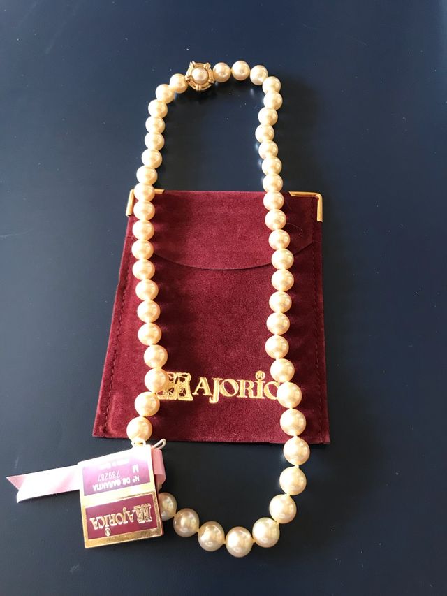 Collar Majorica 50cm 9mm en Rosa