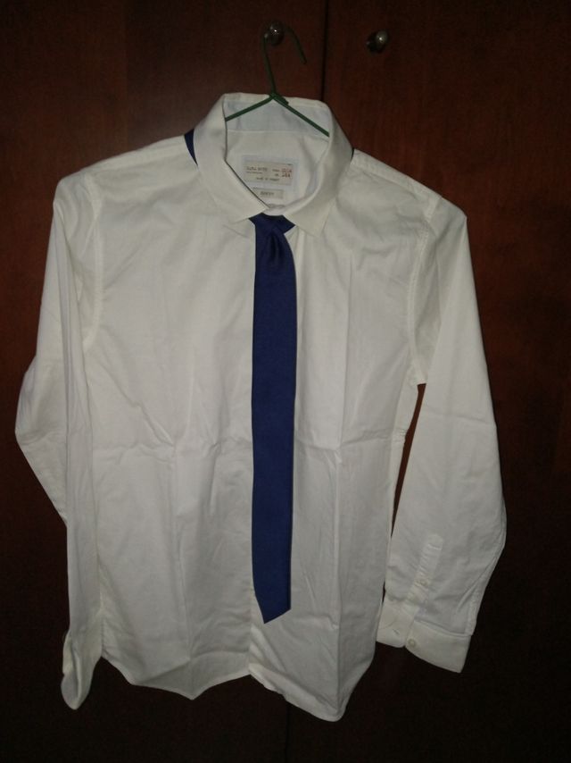 camisa niño beige talla 13/14 164