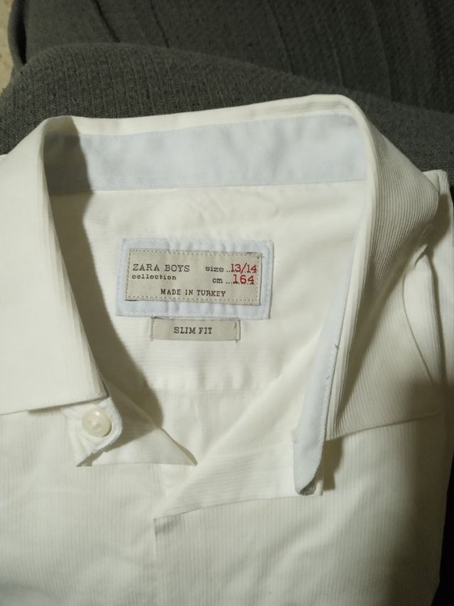 camisa niño beige talla 13/14 164