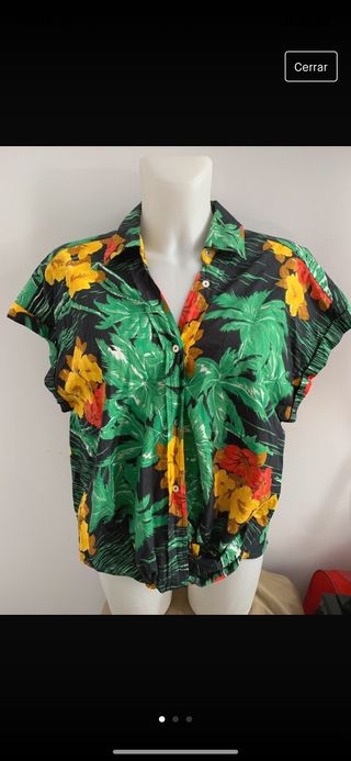 camisa hawaiana zara