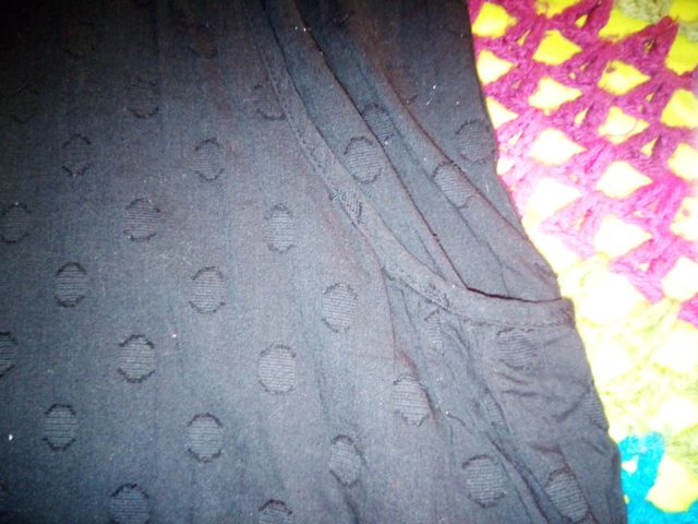 Vestido negro bordado