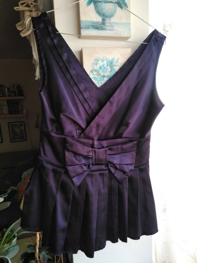 Top de fiesta morado