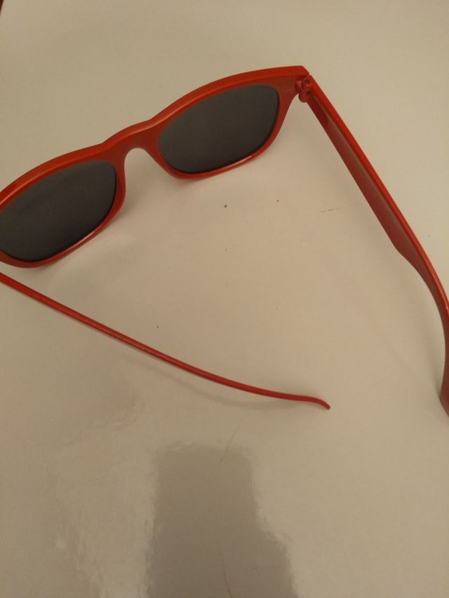 gafas rojas unisex