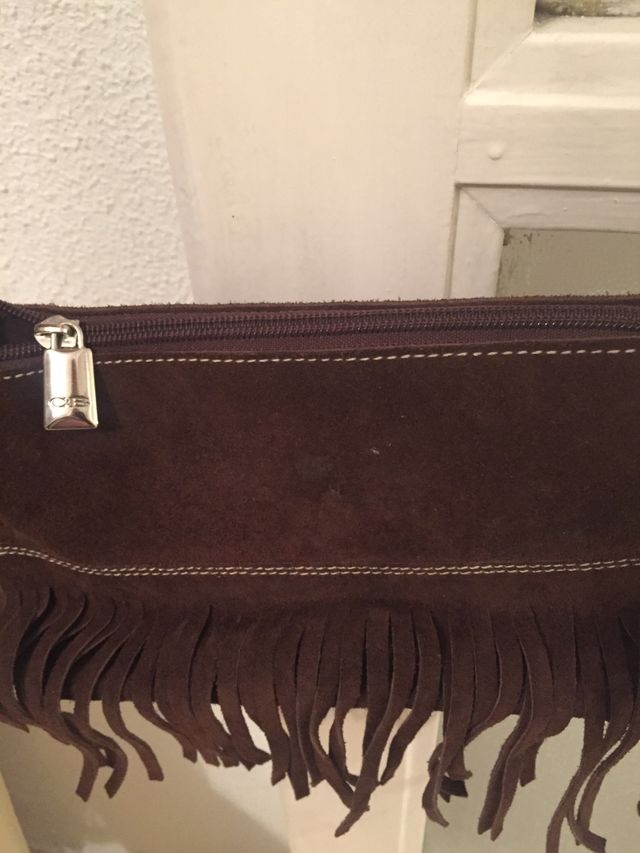 Bolso pequeño de ante