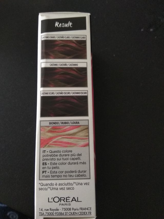 tinte 24 horas. nuevo. sin estrenar