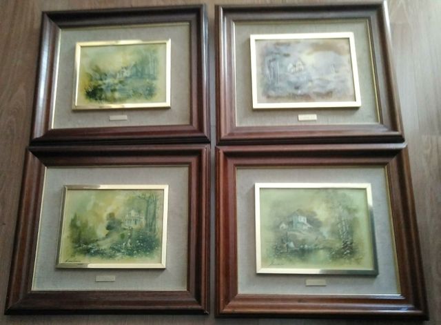 Lote de 4 cuadros