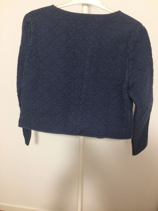 Torera azul Mango mujer