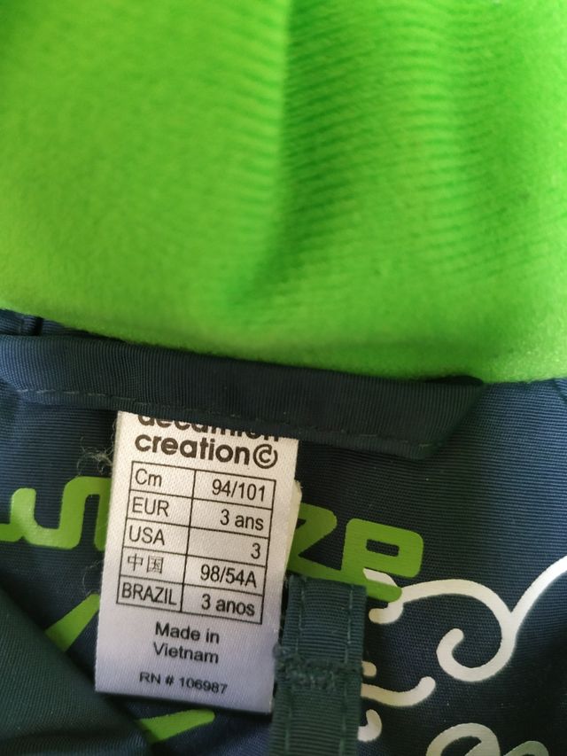 Chaqueta esquiar niño. Talla 3   