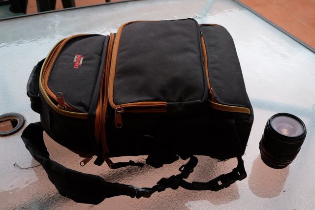 Mochila para equipo foto.