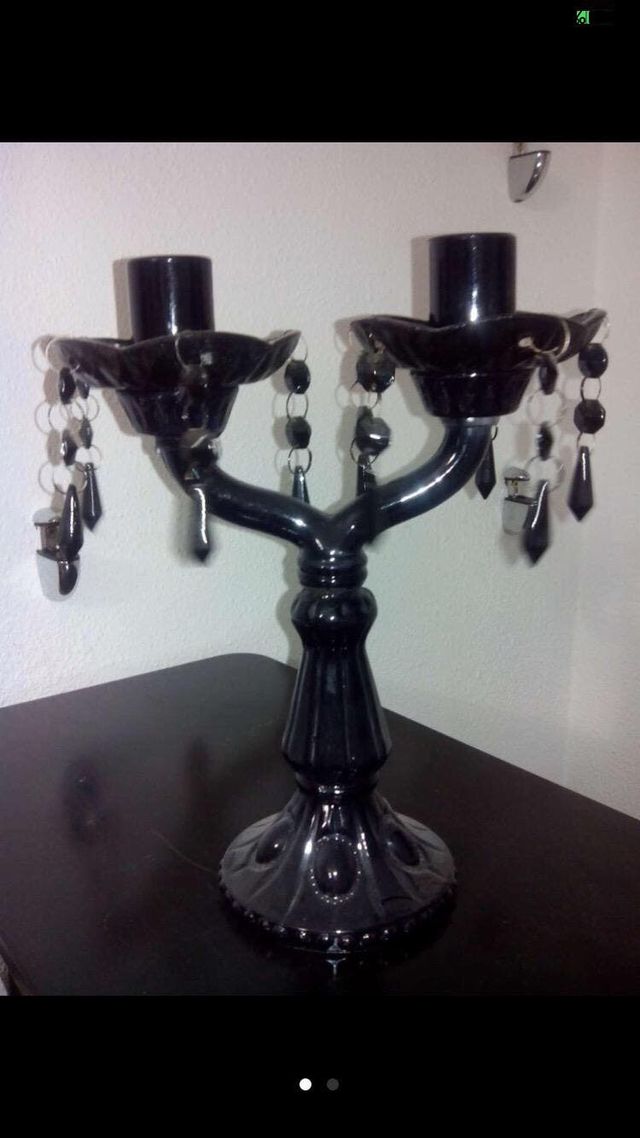 Candelabro barroco de cristal