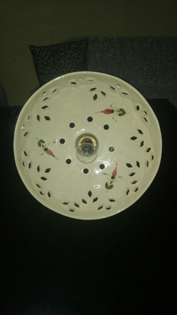 🔥Antigua lampara💡 de cerámica🕯