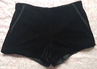Short Pimkie Mujer | Shorts De Terciopelo Negro | Islam Electric