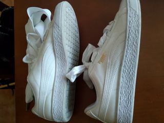 zapatillas puma charol blancas