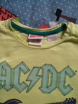 camiseta ac dc niña zara