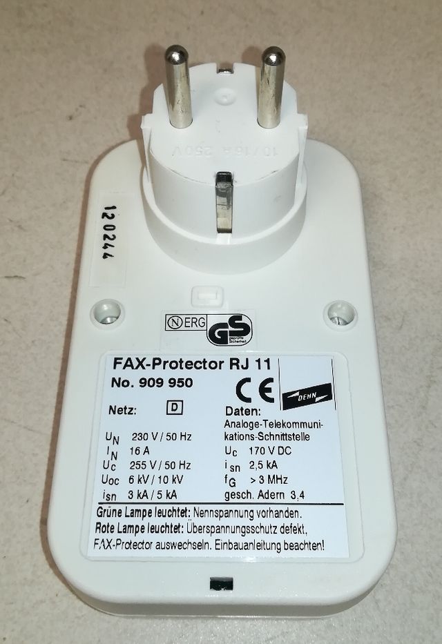 Protector contra sobretensiones Dehn telefonía