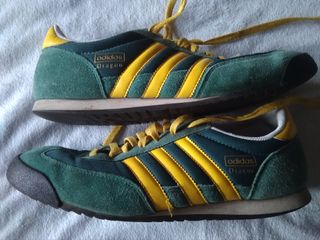 zapatillas adidas verdes y amarillas