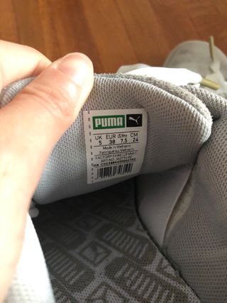 zapatos puma con lazo