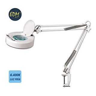 TIEMPO DE SALDI Lente de aumento de mesa con luz LED y brazos pinzas soporte Terza mano