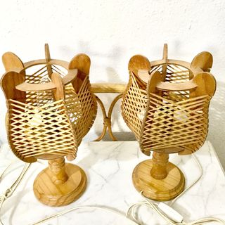 Pareja de lámparas vintage