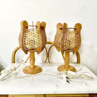 Pareja de lámparas vintage
