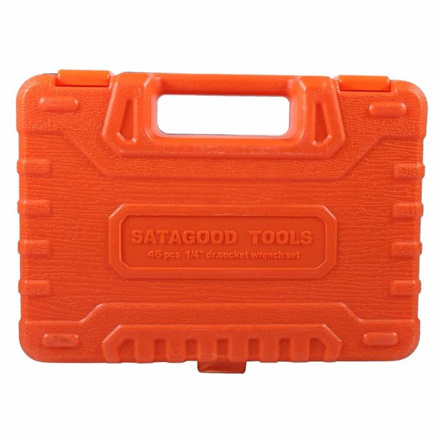 Juego llaves de vaso y puntas 1/4 46pzas