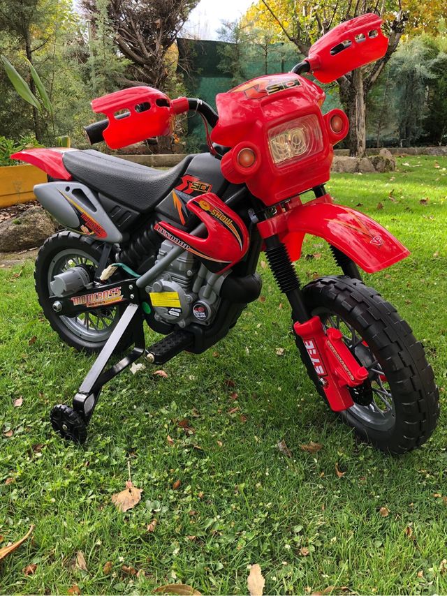 Minimoto de campo bateria niño de 2 años a 5 años