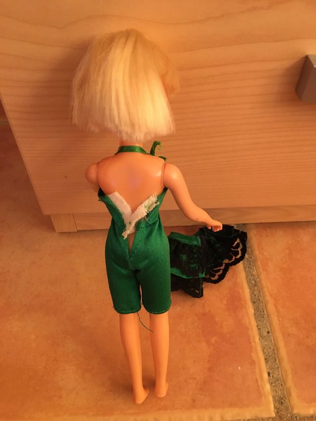 Chabel vestido verde años 90