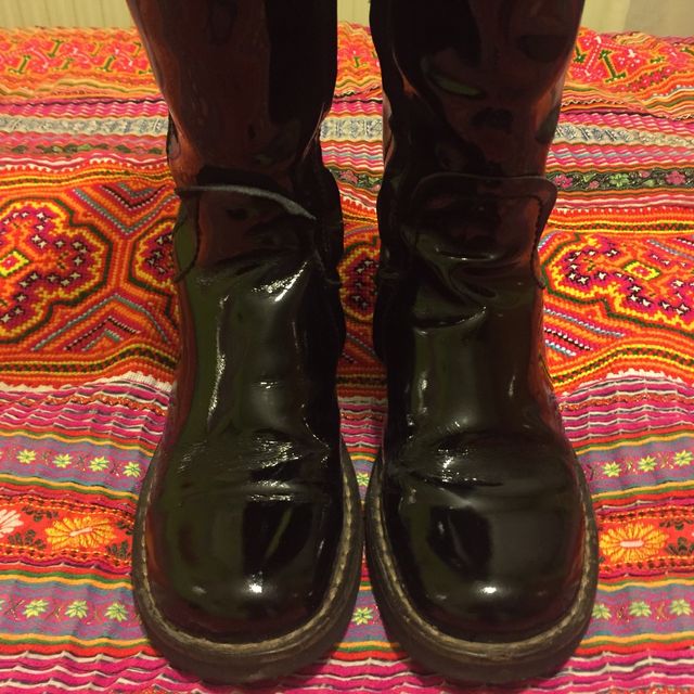 Botas charol negro T 37