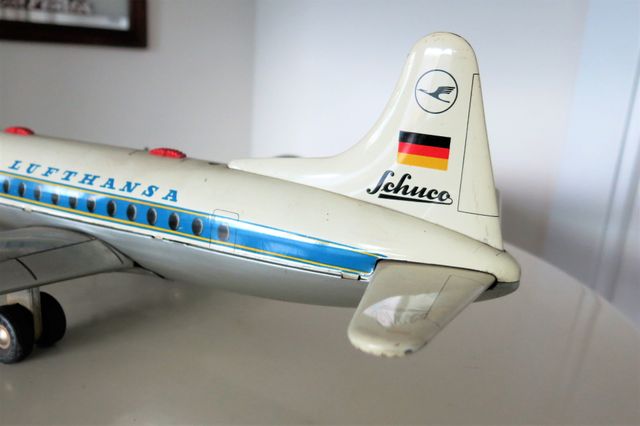 Antiguo avión alemán juguete Schuco Radiant 5600