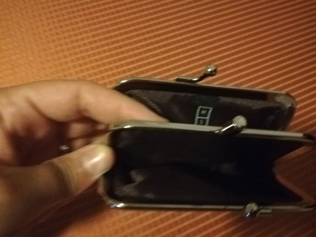 Monedero Misako marrón oscuro