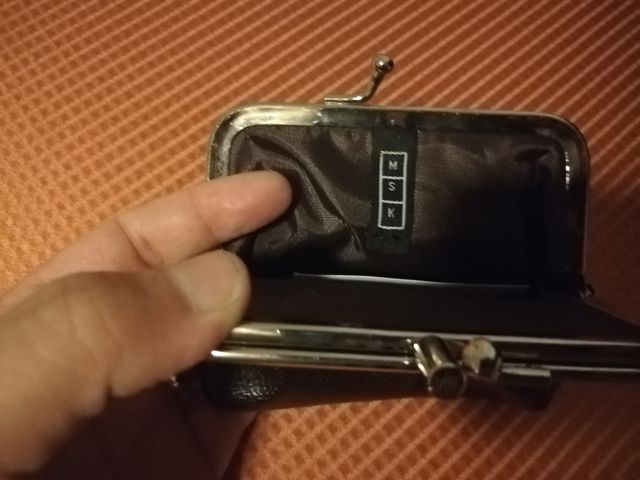 Monedero Misako marrón oscuro