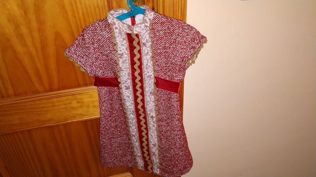 Vestido   invierno marca piccoletas talla 6