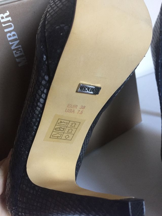 Zapatos de piel azul oscuro