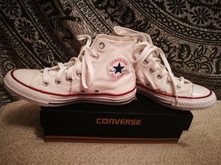 converse blancas bota