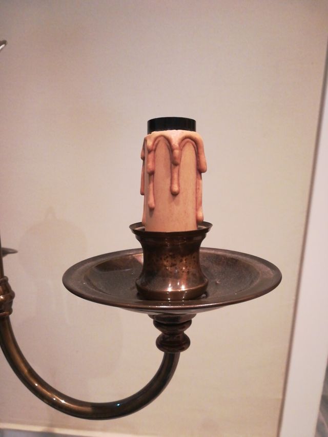 Lámpara holandesa de bronce