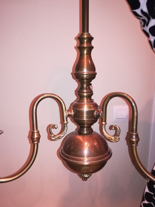 Lámpara holandesa de bronce