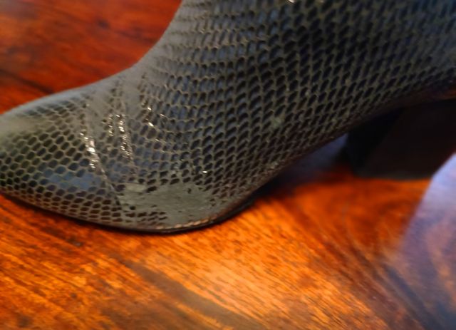 Botines ZARA piel serpiente