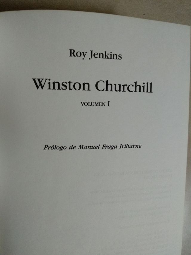 WINSTON CHURCHILL Volumen I (Roy Jenkins)
