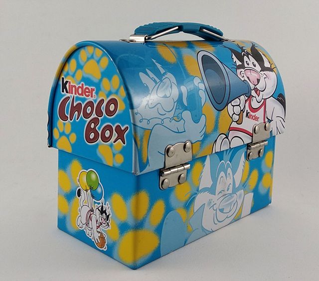 Kinder Caja de metal Kinder Choco Box Azul de segunda mano por 14